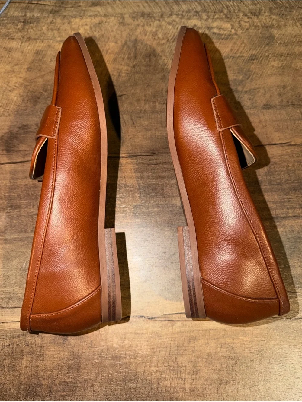 Lane Bryant Women’s Cognac Brown Penny Loafers Size 11W